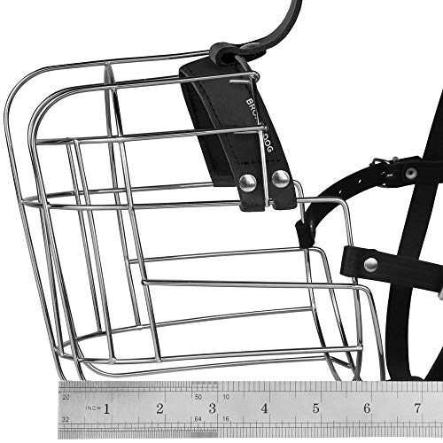 Bronzedog Metal Dog Muzzle Wire Basket Great Dane Mastiff Saint Bernard Mask With Leather Straps Muzzles For Extra Large Dog (Xl) #TOP5