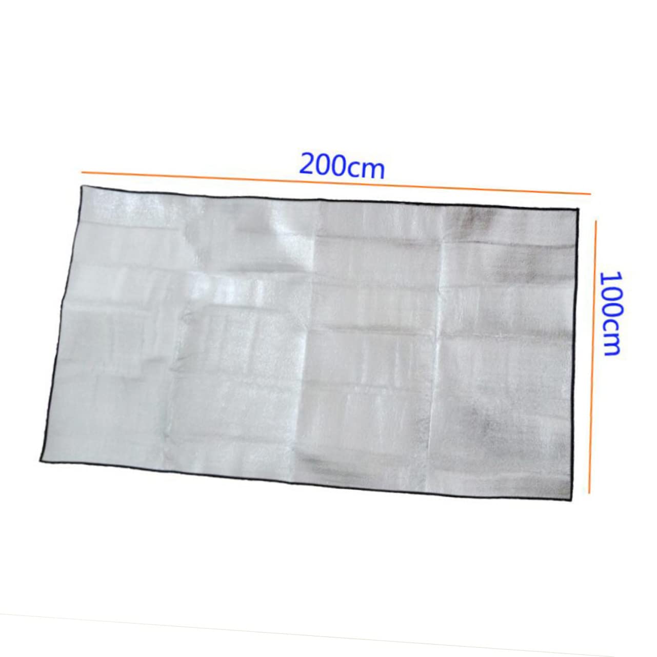 Toddmomy Aluminum Film Dampproof Pad 1pc Outdoor Camping Mat Sleep Mat for Hiking Lightweight Picnic Blanket Random Color