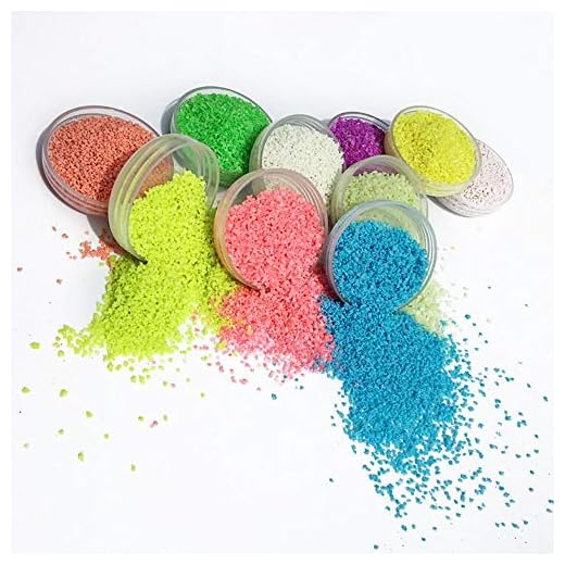 Glow in The Dark Pigment Puder för konst och hantverk, 11 färger pack flerfärgade partiklar lysande pulver