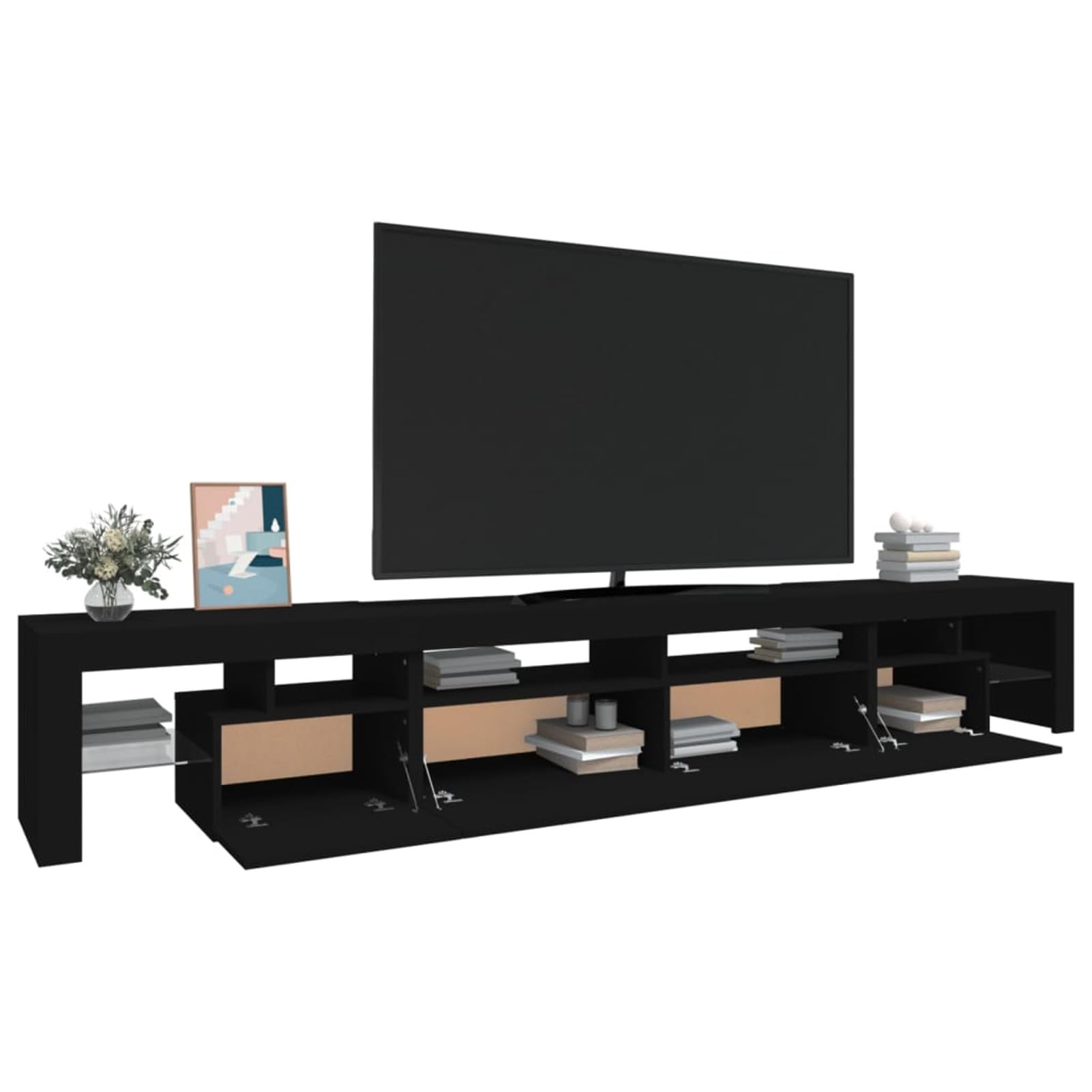 Capwee Mobile TV 260 Cm Con Luci LED RGB – Struttura Bianco Lucido, Scomponibile In Due Moduli, Con Connettore USB Capwee Mobile TV 260 Cm Con Luci LED RGB – Struttura Bianco Lucido, Scomponibile In Due Moduli, Con Connettore USB
