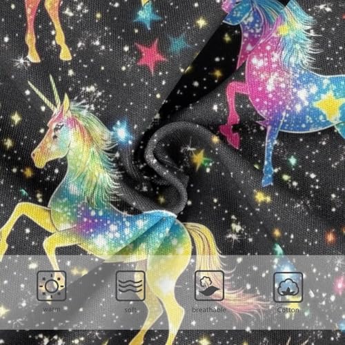 Wusikd Rainbow Unicorns Girls' Underwear Cotton Stars Girls Briefs Soft Toddler Underwear 2T3