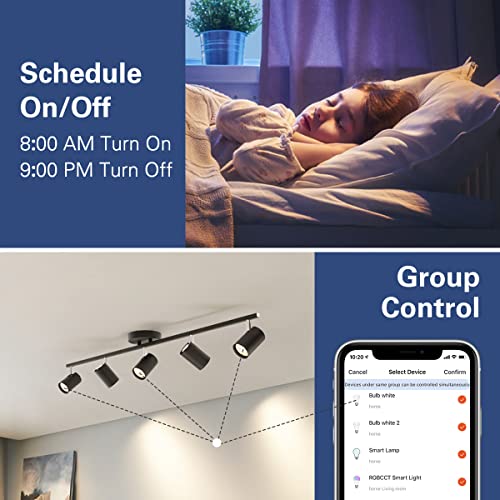 MoKo Smart WiFi LED Spot Light Bulb 5W GU10 Dimmable Spotlight RGB + Cool + Warm Light Work with Alexa Echo,Google Home… - Image 6