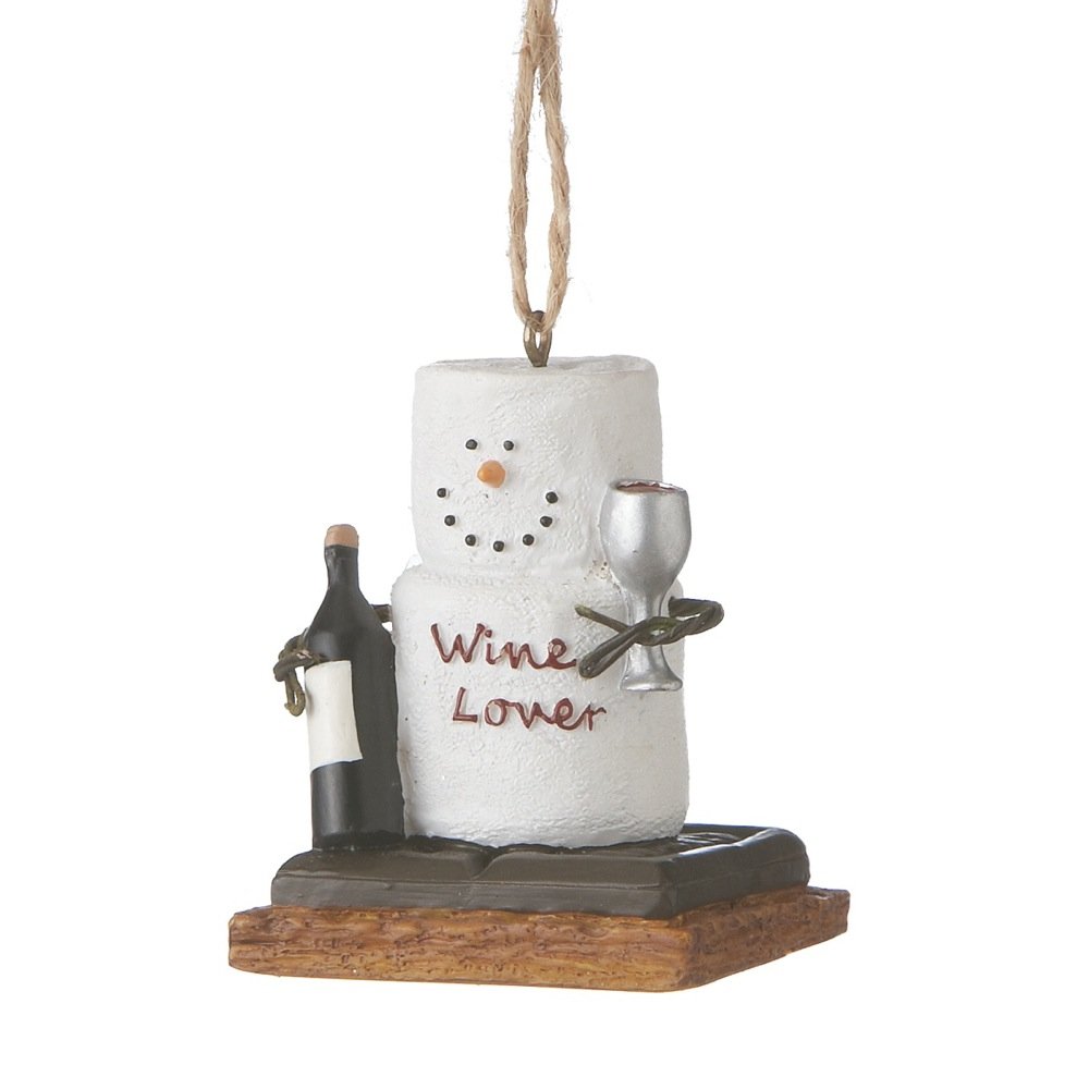 Christmas Decoration S'mores Wine Lover Christmas/Everyday Ornament