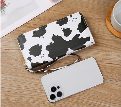 Womens Wallet Cow Print Wallets for Women Multi-Compartment Wallet Clutch Bag3