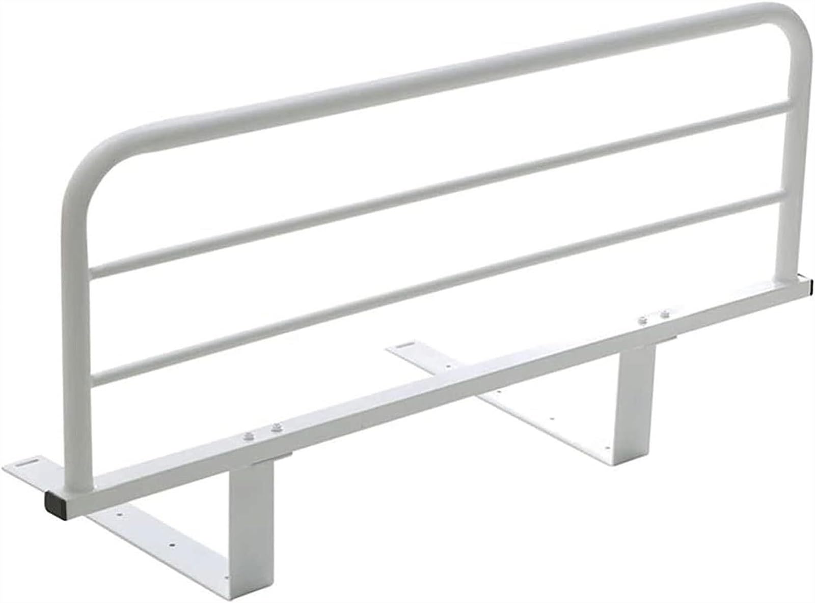 Barandilla de cama para adultos mayores, plegable, color blanco, resistente a los golpes, barandilla de cama (soporte de 20 cm, 90 cm) (soporte de 10 cm, 90 cm)