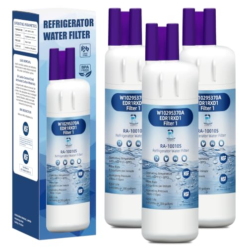 Everydrop Filter 1 Replacement for Whirlpool EDR1RXD1 W10295370A Water Filter,WRS315SDHZ WRS321SDHZ WRS325SDHZ WRS315SDHM08 WRS315SDHZ08 WRS321SDHZ13 WRS325FDAM04 WRS571CIHZ04 WRS588FIHZ06