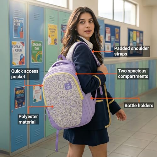 Image of Nasher Miles Polyester Laptop Backpack | Ideal for College, School, Office & Travel | Men, Women, Boys, Girls