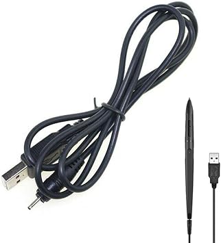 USB DC Charging Charger Cable Cord Lead for Huion 420/H420,540,580/H580,H610/H610 Pro,P608/P608N,680TF,1060 Pro/1060 Plus,680S,DWH69,WH1409 Digital Pen