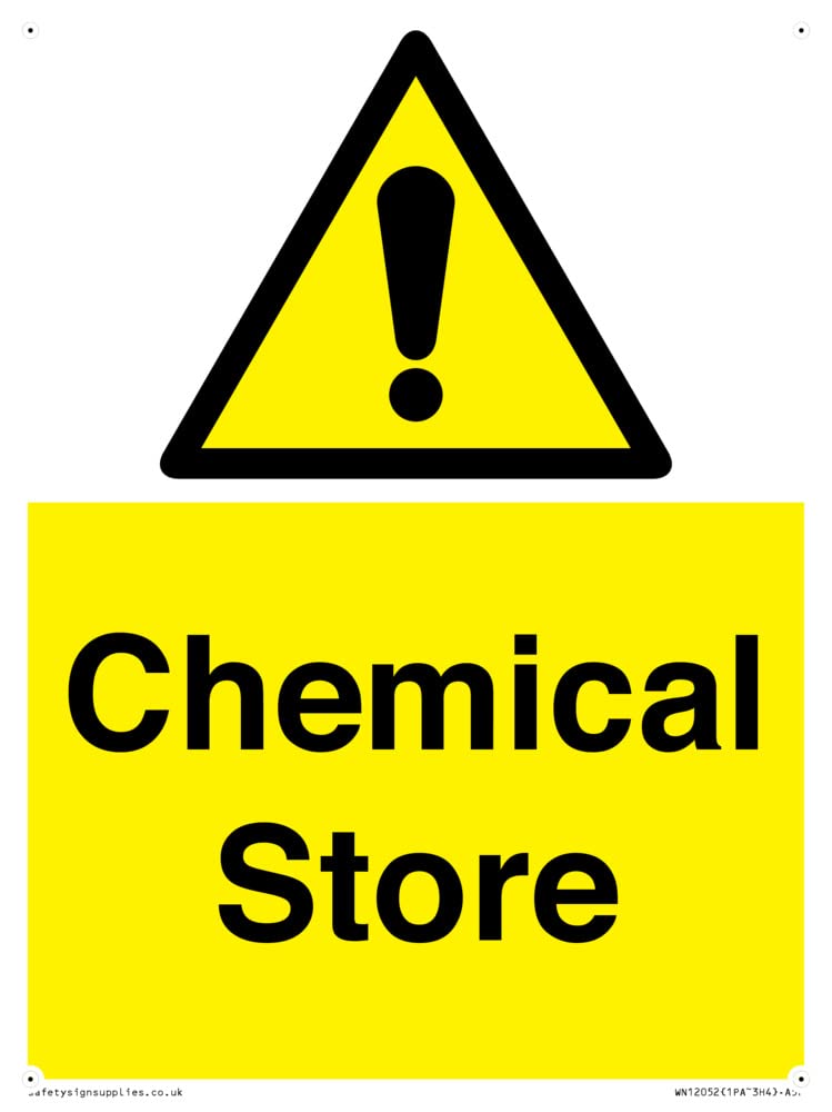 Chemical Store Sign - 150x200mm - A5P