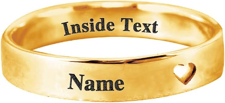 Personalized Promise Rings with Name Custom Stacking Name Rings for Women Customized Birthday for Couples Girls