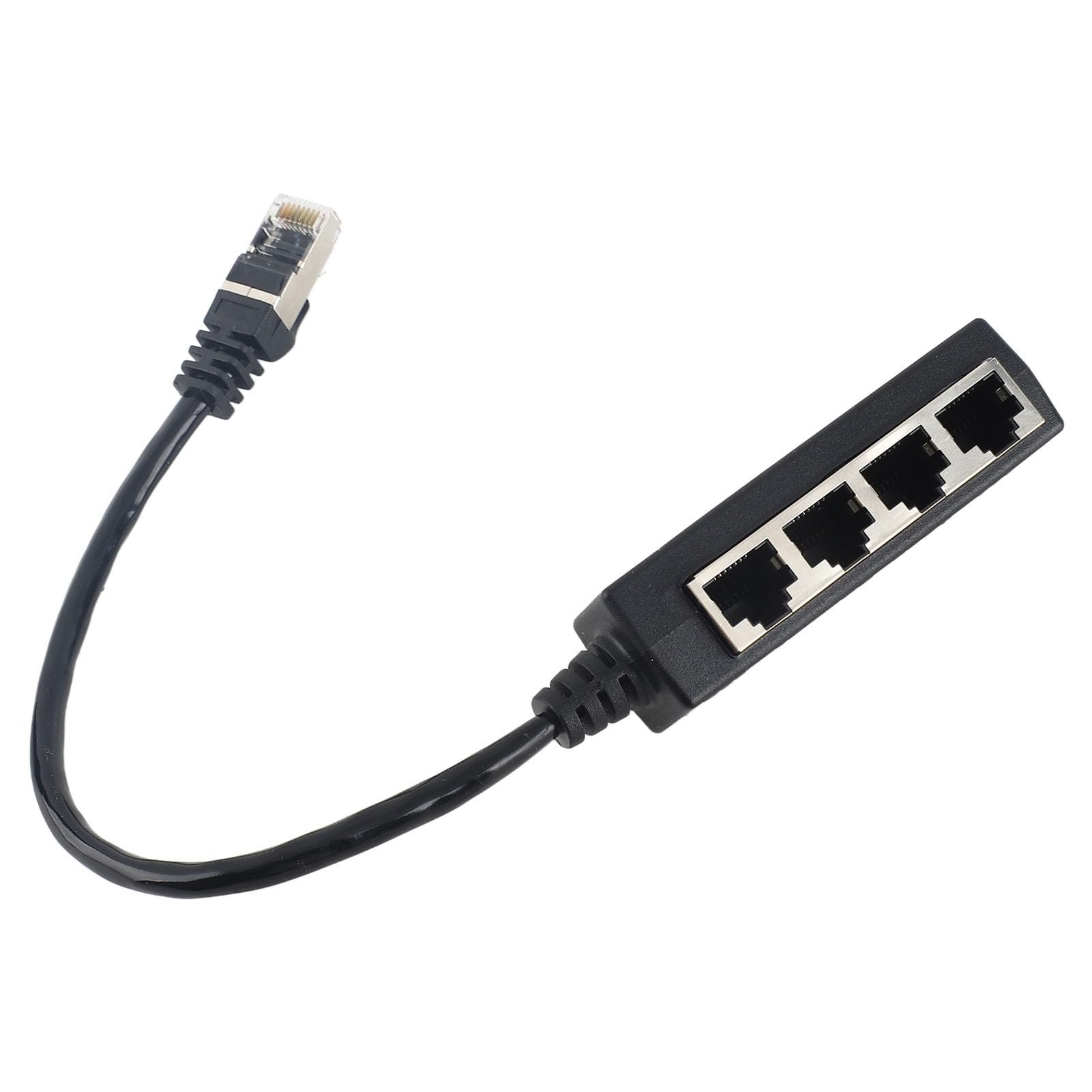 Fafeicy Doubleur RJ45 Multiprise Ethernet Splitter 1 à 4 Port Répartiteur Câble Ethernet pour Réseau Stable Compatible Routeur PC TV