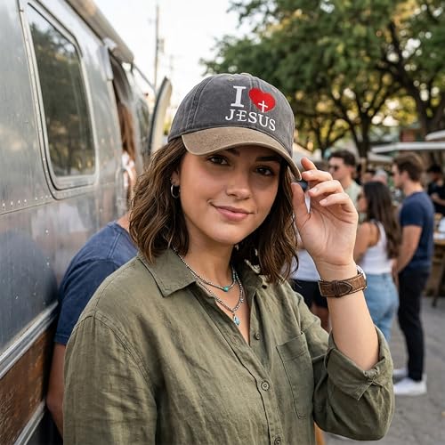 Image of I, Love Embroidered Baseball Cap