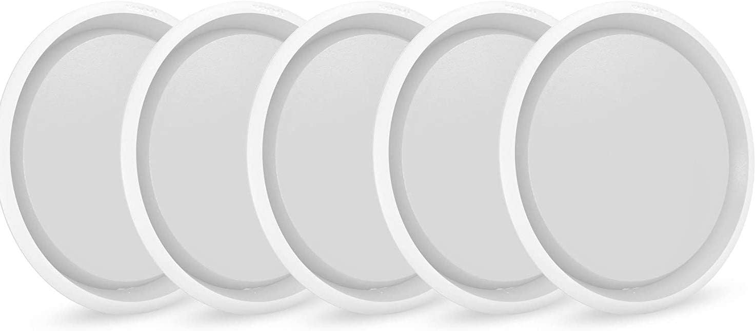 Corvi Flat 8 20-Watt LED Ceiling Light (Pack of 5, Easy White, Round)