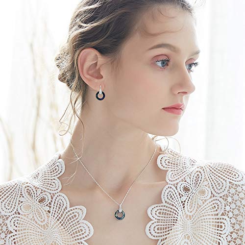 Pendentif de roue à la mode en argent massif et cristaux de prestige - 3