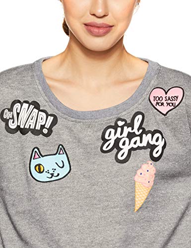 Vero Moda Vmdidde LS Badge Sweat DNM Swt Felpa