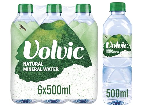 Volvic Still Natural Mineral Water 6 x 500 ml