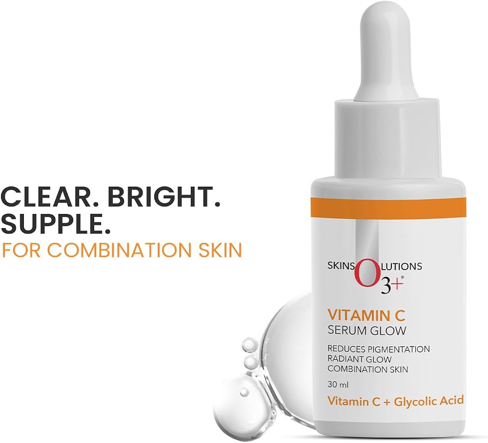 Amazon.com: O3+ Vitamin C Face Serum Glow 30ml for Radiant Glowing