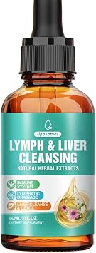 Liposomal Lymphatic Drainage Drops 60ml - Natural Lymphatic Support Supplement, Herbal Blend, Vegan Non-GMO