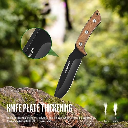 Axe-and-Fixed-Blade-Knife-Combo-Set-Full-Tang-Walnut-Wood-Handle-for-Outdoor-Using-Camping-Survival-Hunting-Leather-Sheath-Included