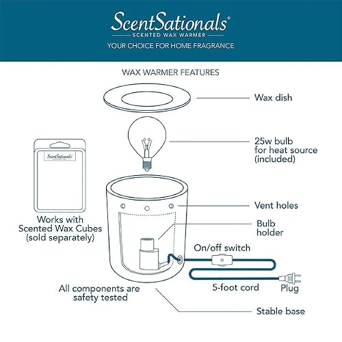 Scentsationals Truck Collection - Scented Wax Warmer - Travel Wax Cube Melter & Burner - Electric Fragrance Home Air Freshener Gift (Black) #TOP3