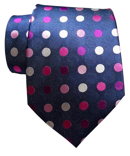 TANGQING New Classic Dot JACQUARD WOVEN Silk Men\'s Tie Necktie