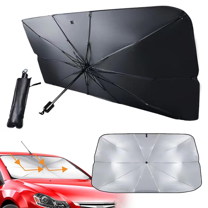 Parasole Per Parabrezza Auto Pieghevole 140x80 Cm - Riflettente