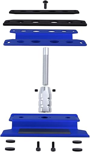 Miniatura 5 de Estación de trabajo de reparación de soporte de trabajo de aluminio para auto y camión a control remoto, rotación de 360 grados, herramientas de