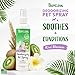 TropiClean Dog Perfume, Long Lasting Kiwi Cologne, Deodorizing Spray for Smelly Dogs, After Bath Detangling Spray with Vitamin E, Safe for Cats, 8oz.