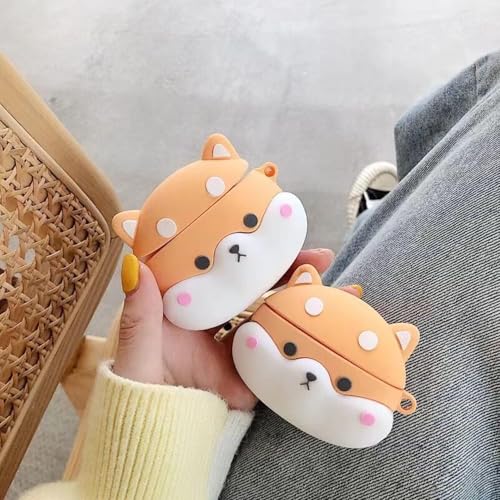 Image of Hamper Silicone Case Cover Compatible for OnePlus Nord Buds 3 | 3 Pro (Shiba Dog)