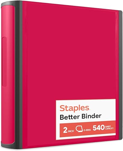 Carpeta Staples Better, 2 pulgadas, Roja