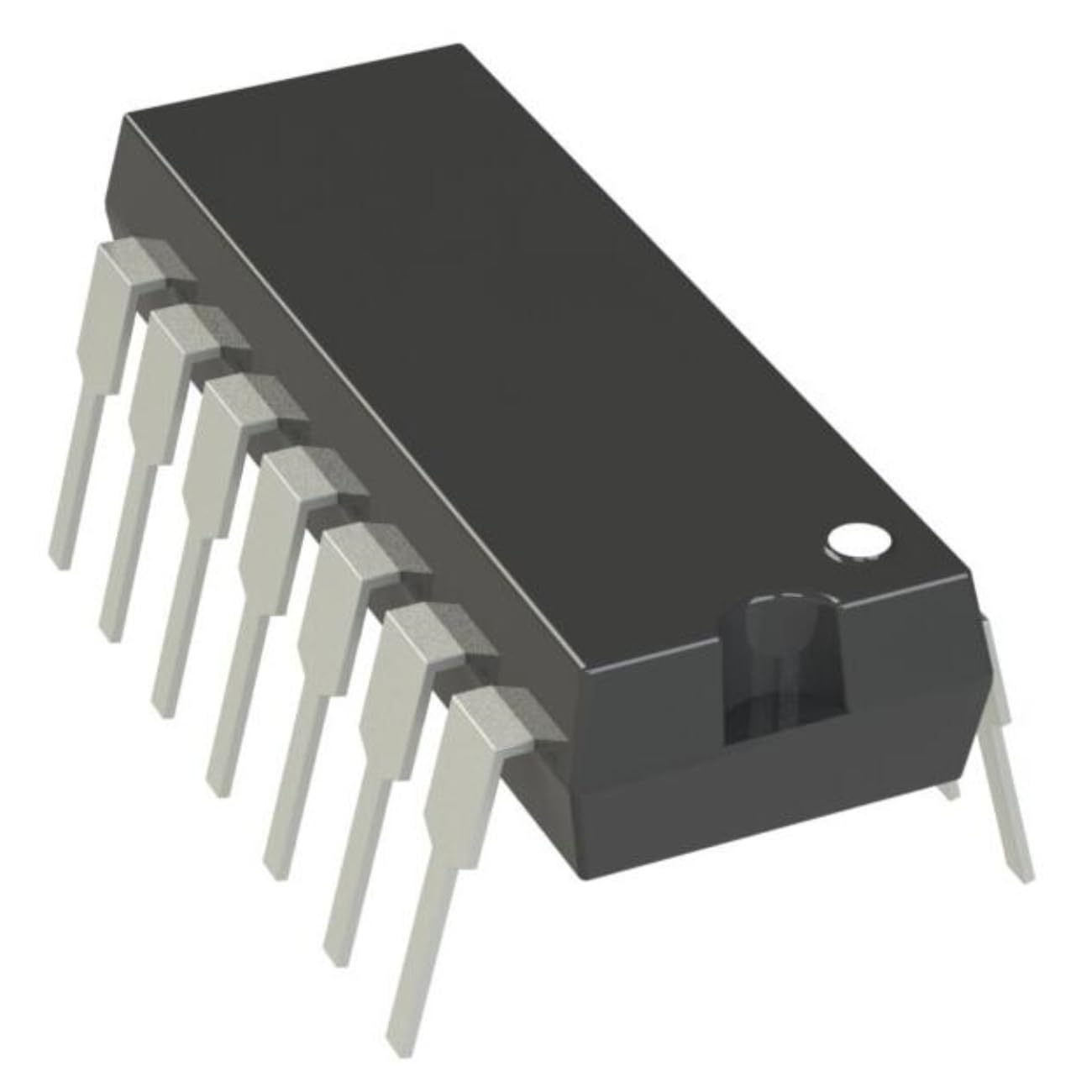 (5PCS) MCP3204-CI/P 12 Bit Analog to Digital Converter 2, 4 Input 1 SAR 14-PDIP