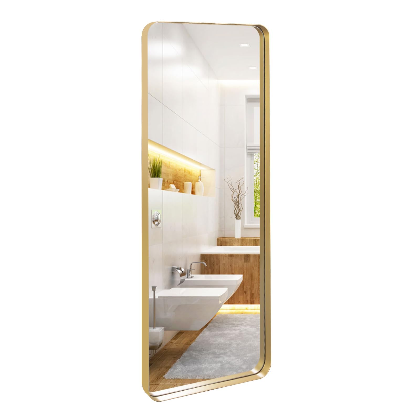Amazon.com: GIFTTROVE 18x48 Inch Full Length Mirror, Gold Metal