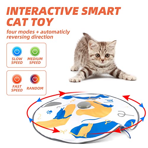 Tivinipet Electric Motion Catch The Tail Cat Toy - Rotating, Electronic, Motion, Automatic, Self Play, Best Undercover Mouse Under Blanket Cat Toy #TOP1
