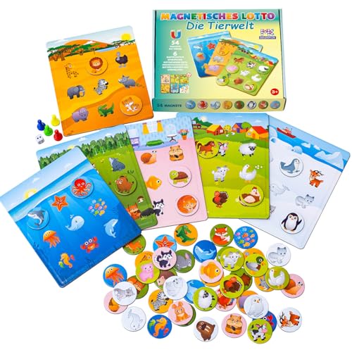 Jeu de loto pour enfants à partir de 3 ans MAGNIKON pour développer la mémoire sans perdre de pièces