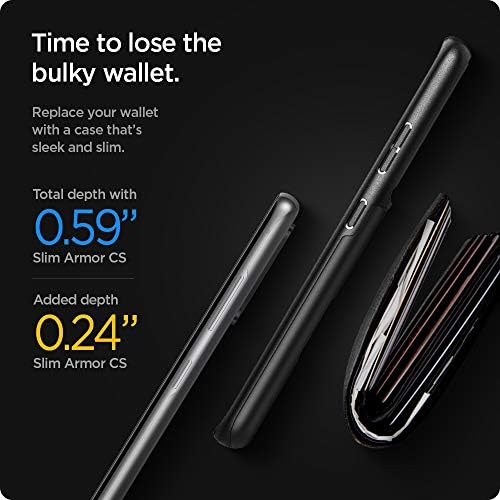 Spigen Slim Armor CS Case Compatible with Samsung Galaxy S21 Ultra - Black