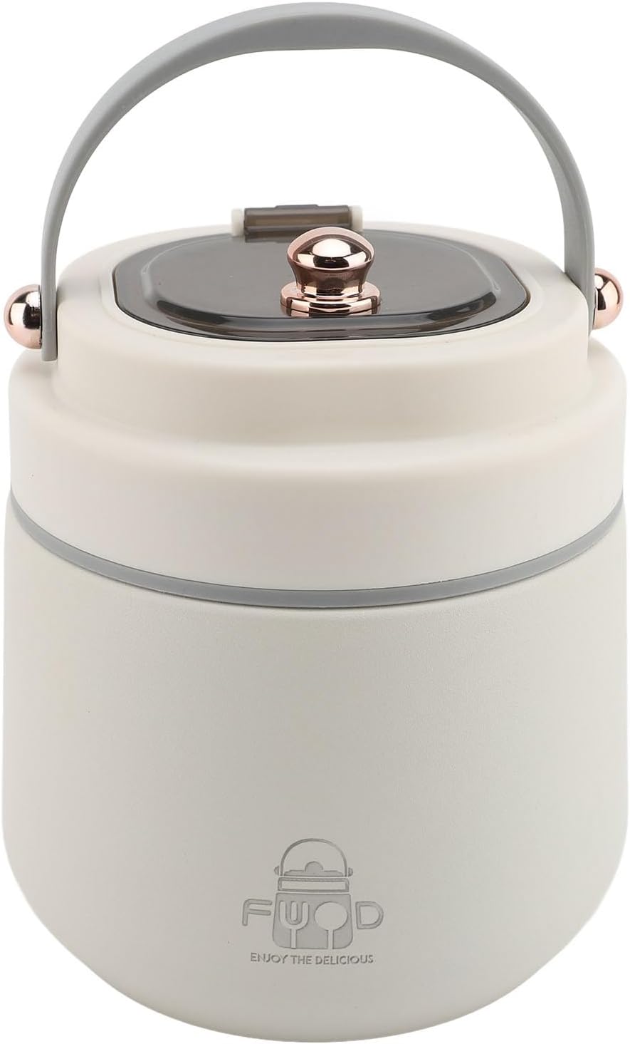 Insulated Food Container 304 Stainless Steel Insulated Lunch Box, DoubleLayer Vacuum, Comes with Spoon and Chopsticks, Portable Food Container Suitable for Offices and