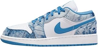 Jordan Youth AIR Jordan 1 Low (GS) DM8947 100 Acid Wash Denim - Size