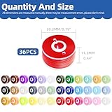 GLARKS 36pcs Prewound Bobbins Sewing Thread Kit, 36 Colors Prewound Bobbin Thread with case, Bobbins and Sewing Threads,Sewing Machine Bobbin Threads for Embroidery Thread and Sewing Machine - Image 2