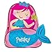 Stephen Joseph Kids Backpack - Personalized Book Bag - Princess Mermaid Sidekick Backpack - Back to School Travel Tote Bag with Custom Name