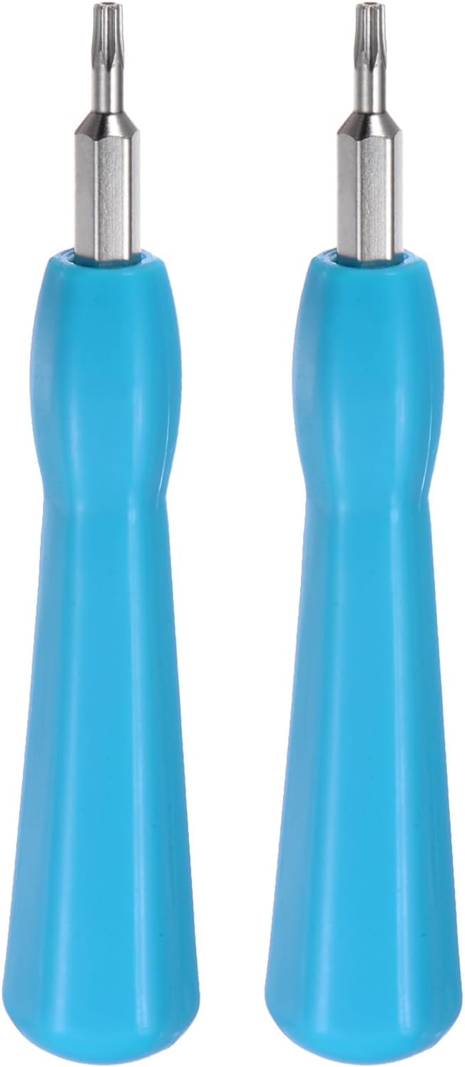 HARFINGTON 2pcs Ring Doorbell Screwdriver T6 T15 Torx Double-Ended Magnetic Screwdrivers Bit for Ring Video Doorbell Replacement Password Reset, Blue