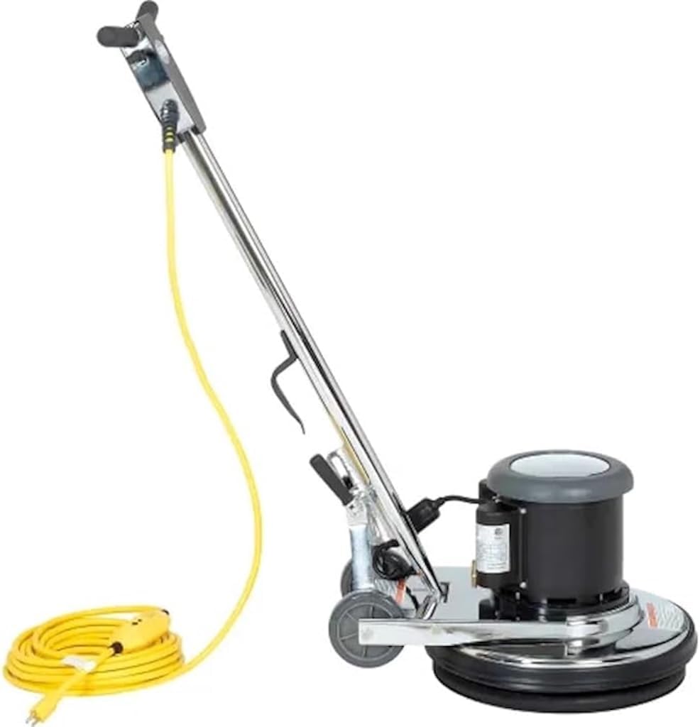 TTS Products RM1715 Low-Speed Floor Machine – 17" Cleaning Path, 1.5 HP Heavy-Duty Motor, Multi-Surface Commercial Floor Buffer & Polisher