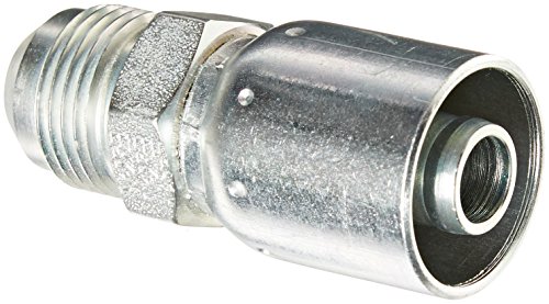 Image of EATON Weatherhead Coll-O-Crimp 06910E-510 Male Rigid Fitting, SAE 37 Degree, AISI /SAE 12L14 Carbon Steel, 1 /2 inch Hose ID, 5 /8 inch Tube Size