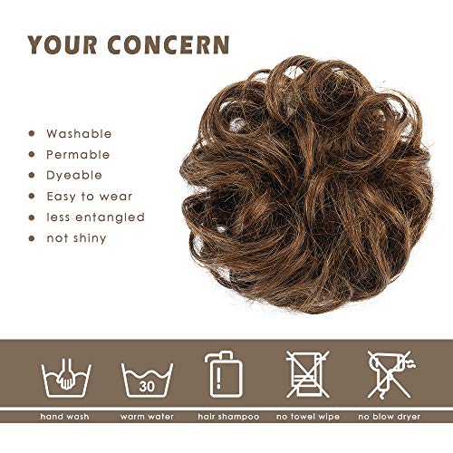 BARSDAR 100% Umani Chignon Capelli Veri, Coda