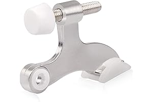 HOMOTEK 8 Pack Satin Nickel Door Stops