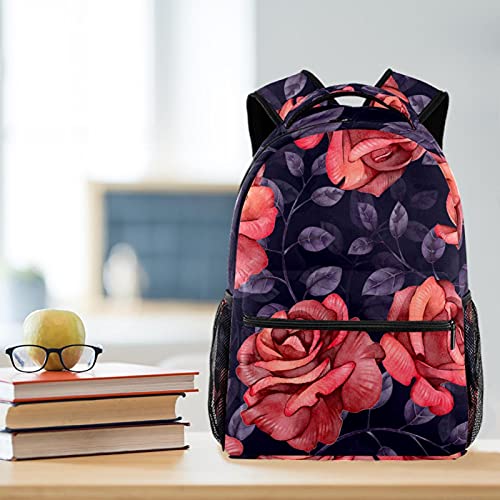 Sac à dos décontracté à imprimé floral coloré au design multicolore unique - 6