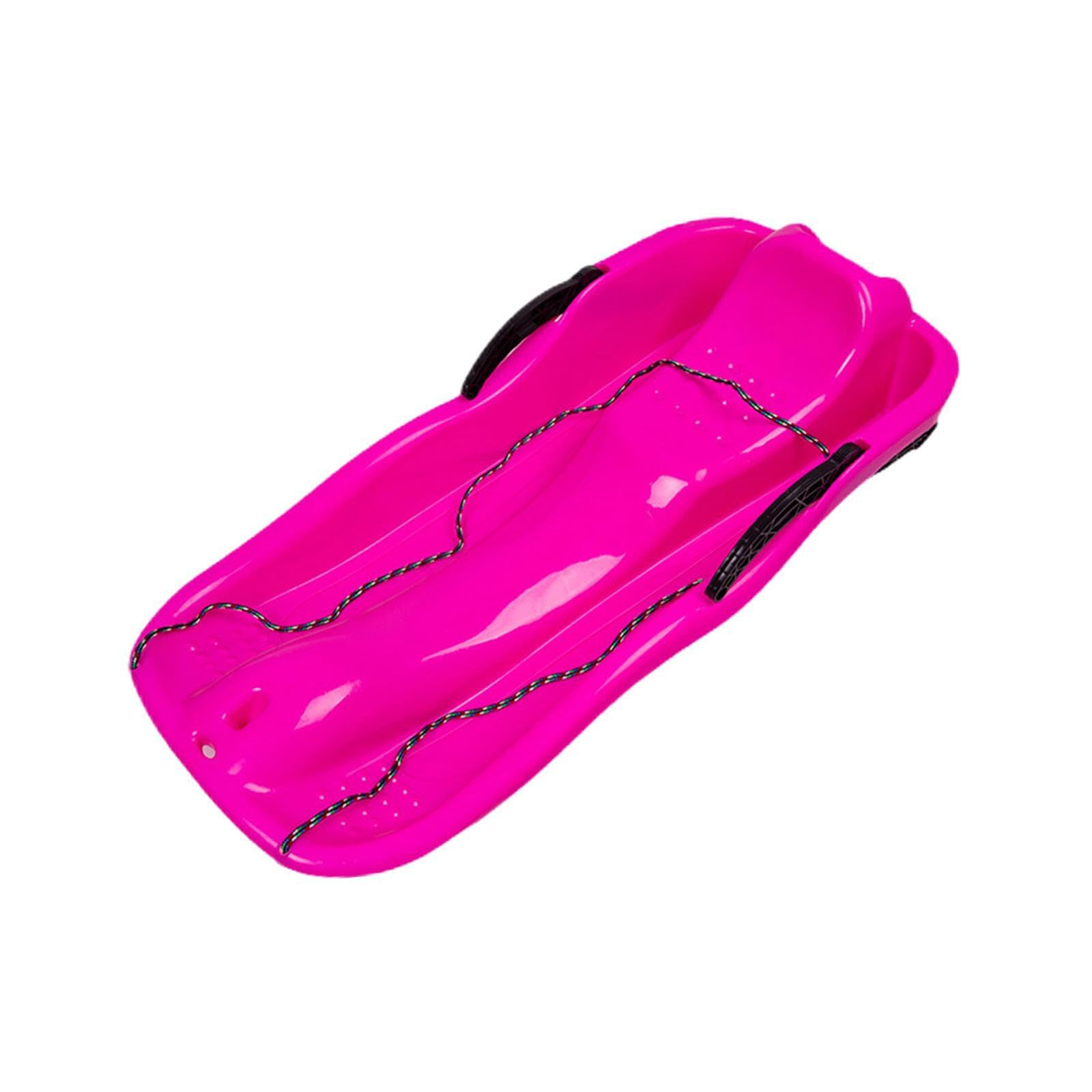 Luge de Jardin avec Freins, Pratique pour Les Enfants et Leurs Amis, Toboggan pour Deux Personnes en Hiver, Luge maniable pour Enfants et Tout-Petits,
