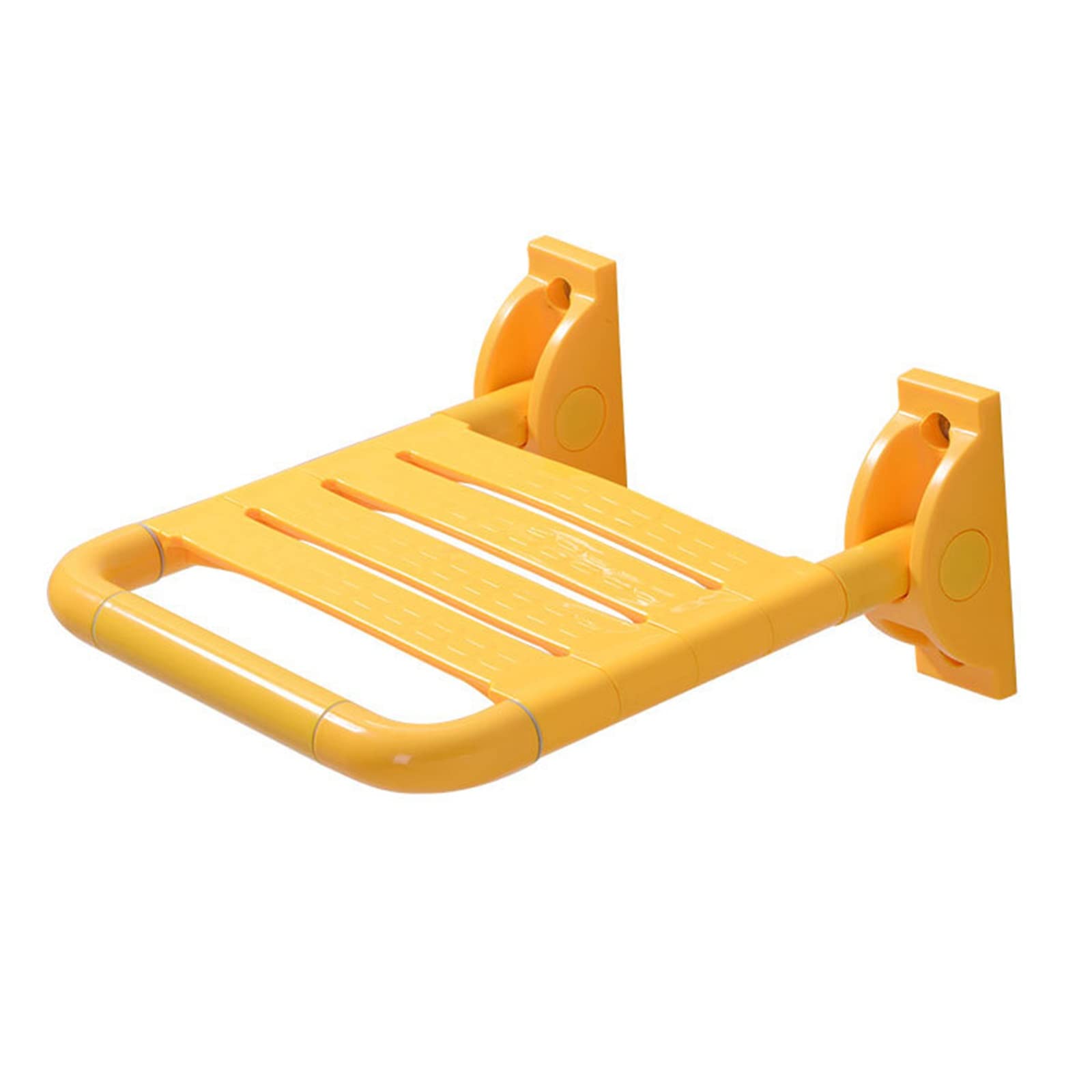 Silla de Ducha de Pared, Asiento de baño for Personas Mayores, Asiento Plegable, Silla de Ducha de Seguridad for bañera for Personas con discapacidad, 37,5 x 41 cm(Yellow)