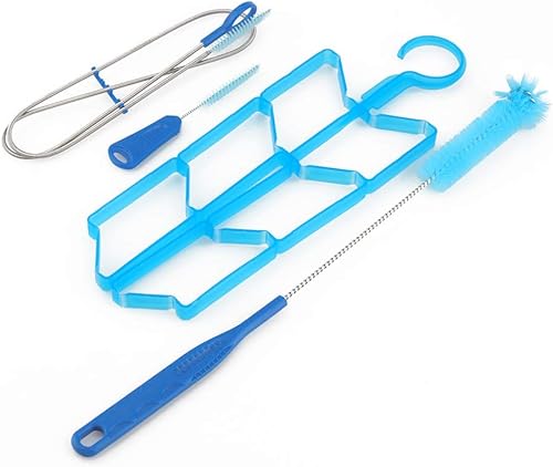 Kit de limpieza de vejiga de agua de hidratación 4 en 1, estante de secadocepillo grande, cepillo pequeñocepillos flexibles largos para camping,