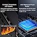 Fireplaces, 3D Water Vapour Electric Fireplace with LED Flame Effect, Silent Atomizing Technology for Home and Office Ambiance