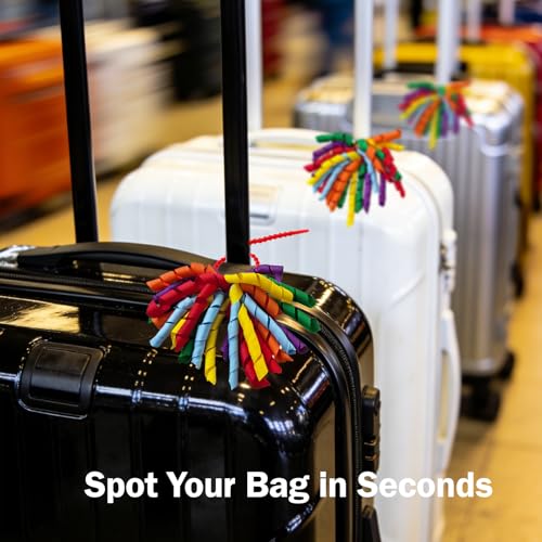 Luggage Pom Poms with Silicone Tie